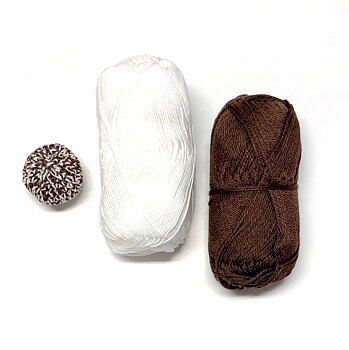 Mönster med garn till Chokladboll