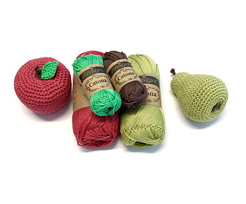 Mönster med garn till Äpple & Päron