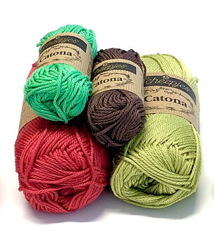 Mönster med garn till Äpple & Päron