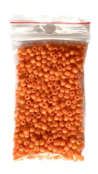 Runda glaspärlor 8/0 Orange 15g