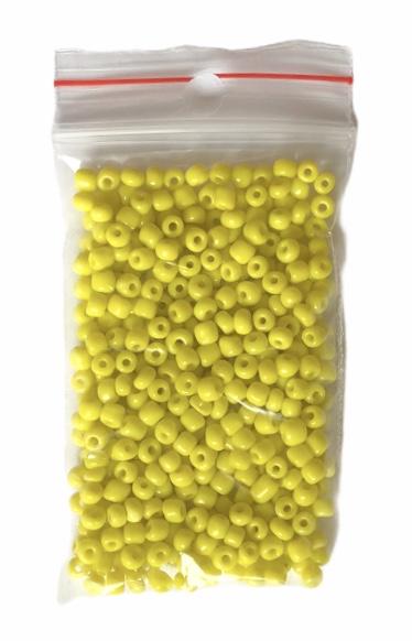 Runda glaspärlor 8/0 Gul 15g