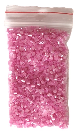 Glaspärlor  Mörkrosa  15g