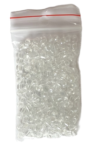 Runda glaspärlor 6/0 Transparent  15g