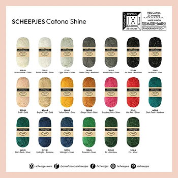 Catona Shine  Emerald - Silver 515-S