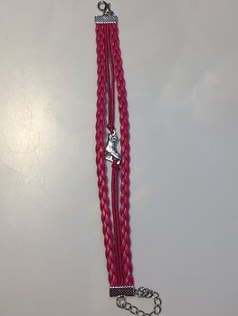 Armband rosa med skridsko