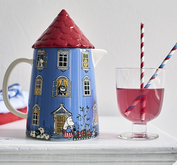 Mumin kanna Muminhuset 1 Liter, Saftkanna Muminhuset  - 3