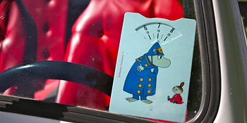 Police & Little My Parking disc