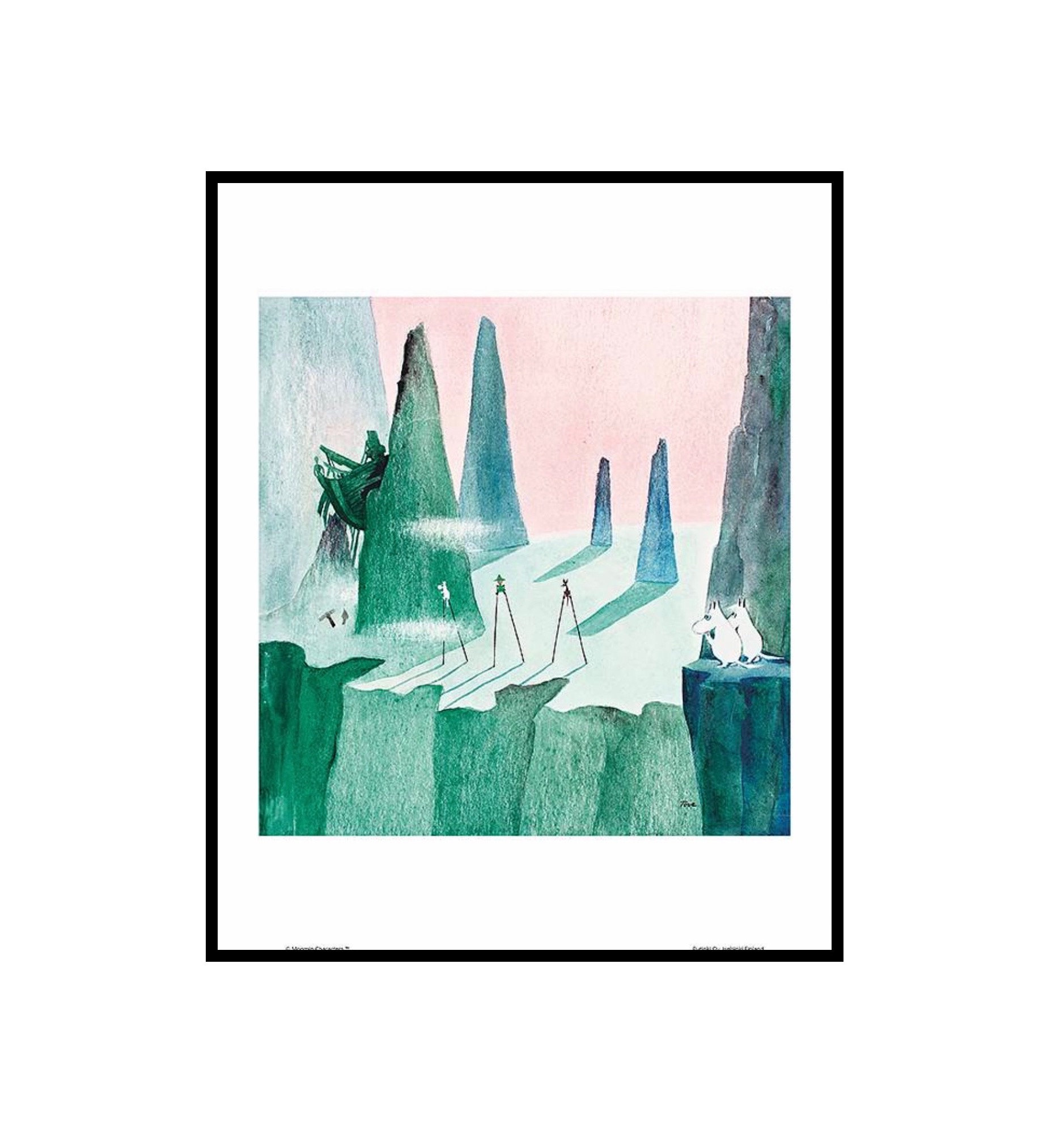 Mumin affisch Kometen kommer,  24x30 cm - Mumin poster