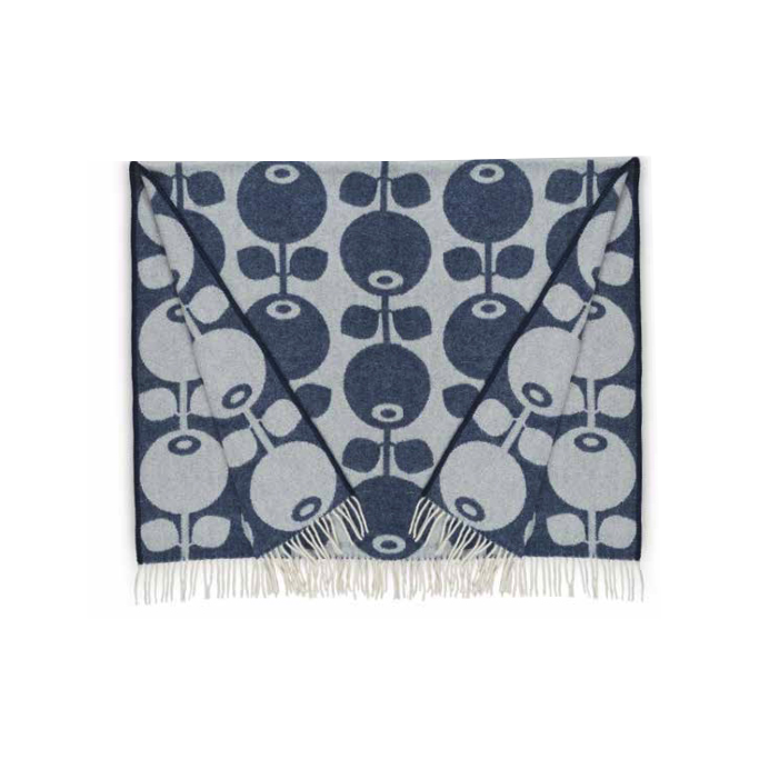 Wool blanket BLUEBERRY 130x180 cm + 20 cm
