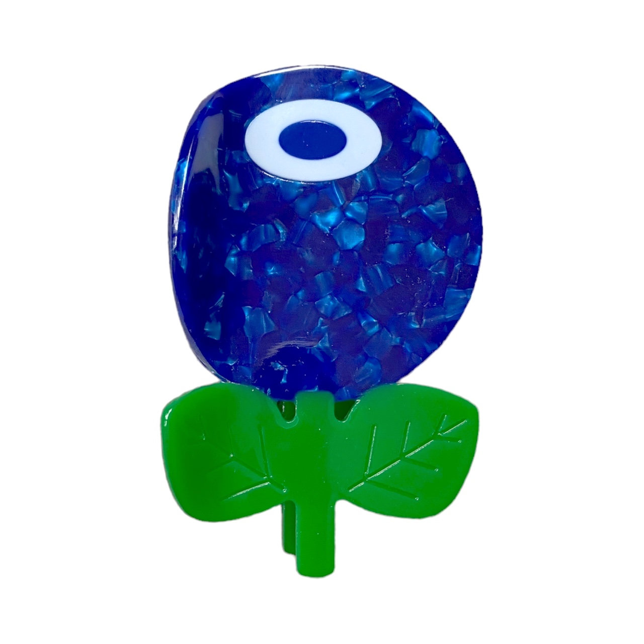 Hair claw acetate BLUEBERRY 8 cm