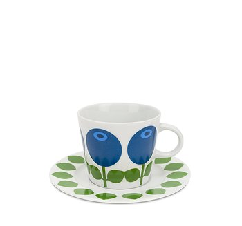 Cup with saucer 25 cl, Blueberry 
