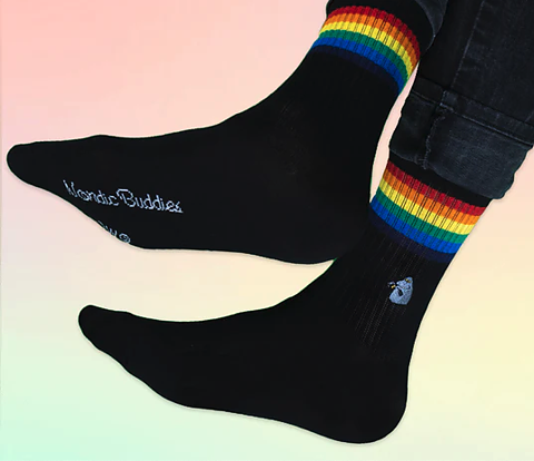 Mårran retro strumpor tennisstrumpor PRIDE socks, 40-45