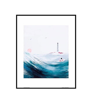 Mumin affisch Pappan och havet,  24x30 cm - Mumin poster