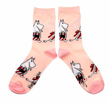 Muminmamma strumpor rosa - One size (EU 36-42) 