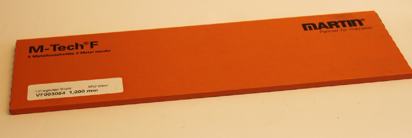 Stålfolie 1,000 mm 5 ark á 150 x 500 mm