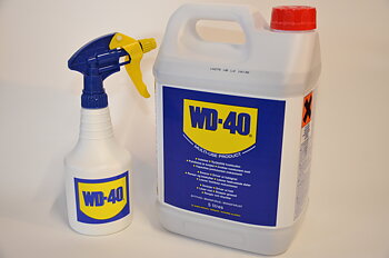 Rostskyddsm. WD 40, antal liter i 5-l.dunk+handpump