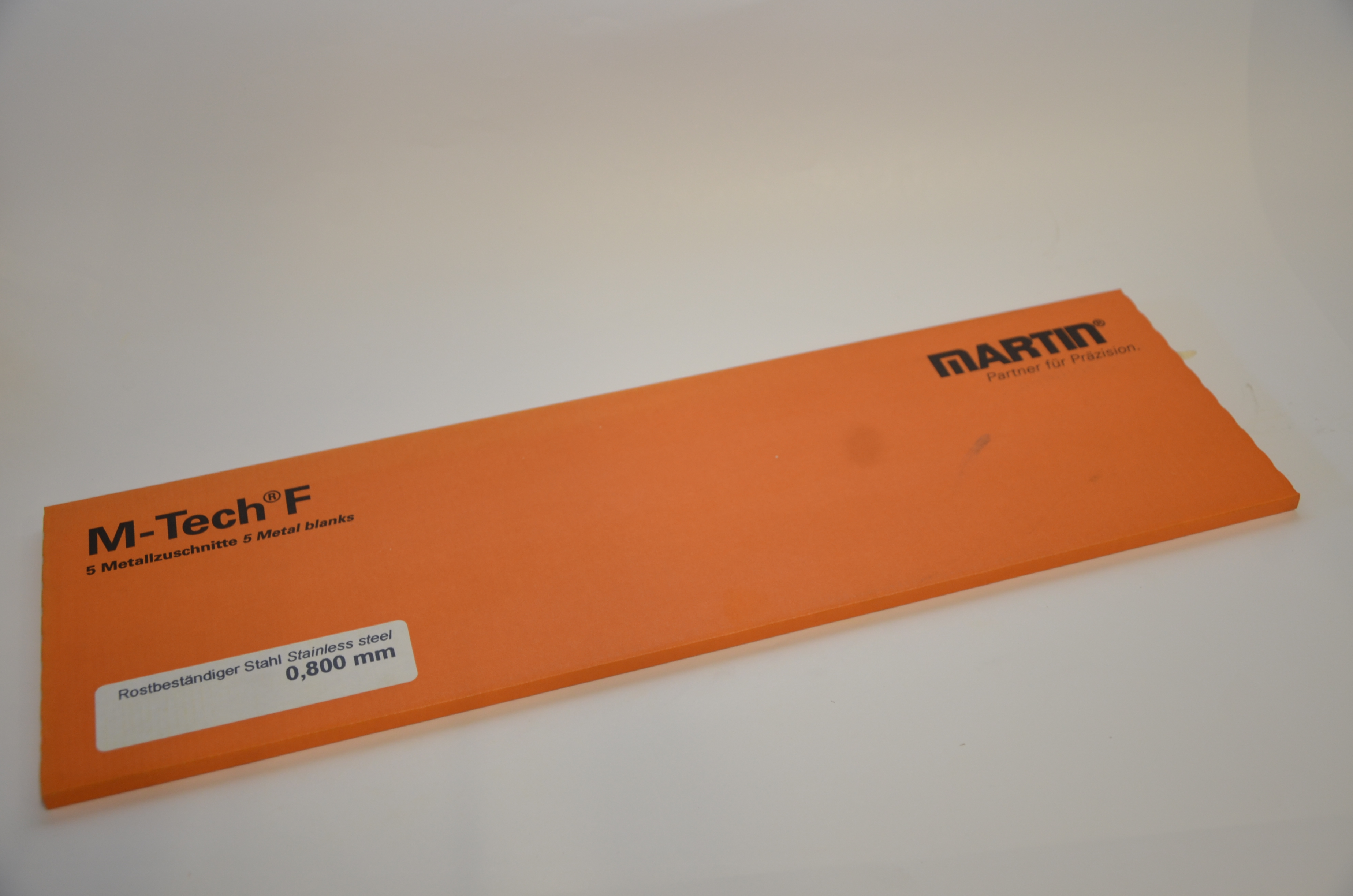 Rostfri folie 0,800 mm 5 ark á 150 x 500 mm