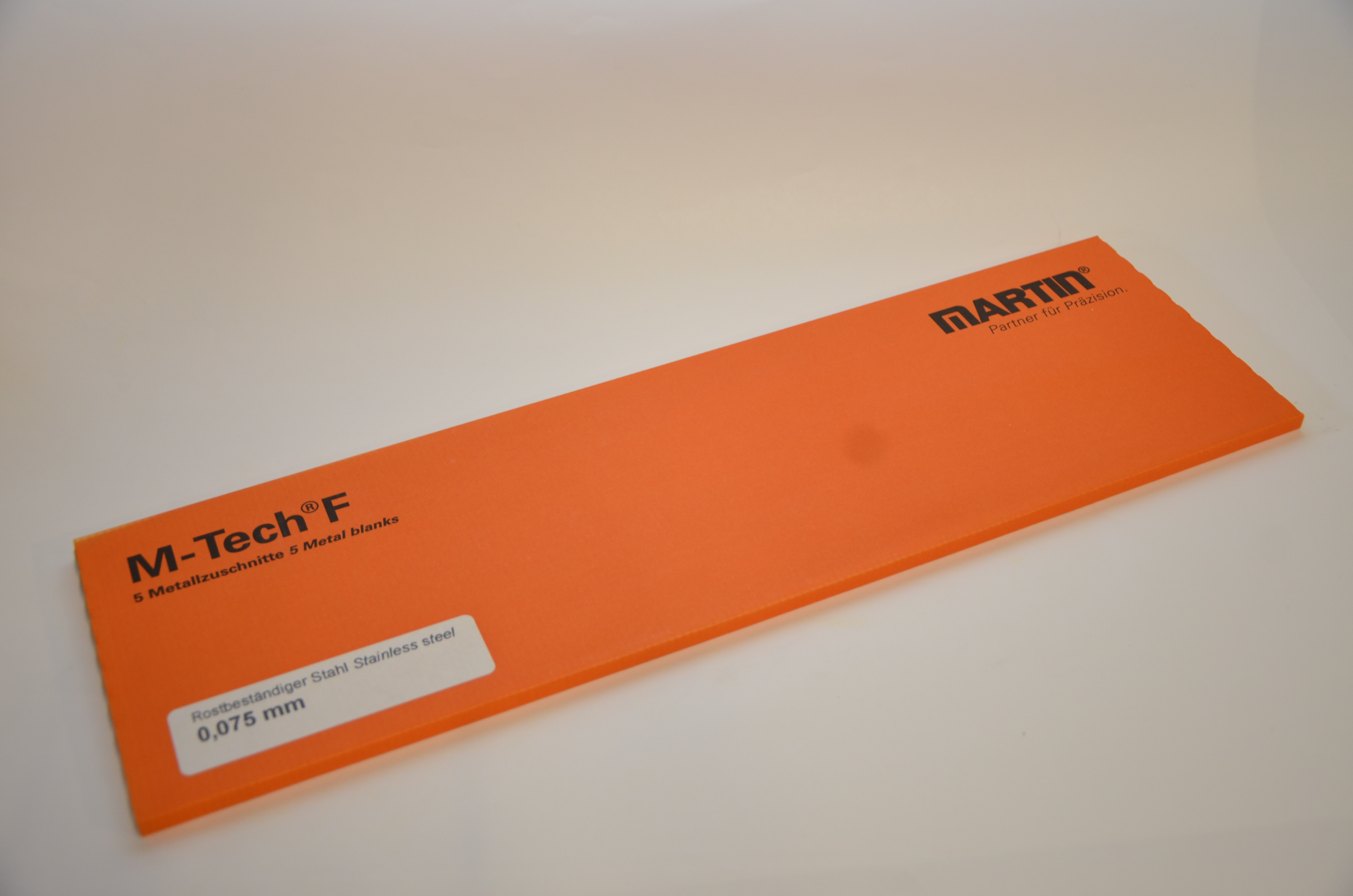 Rostfri folie 0,075 mm 5 ark á 150 x 500 mm