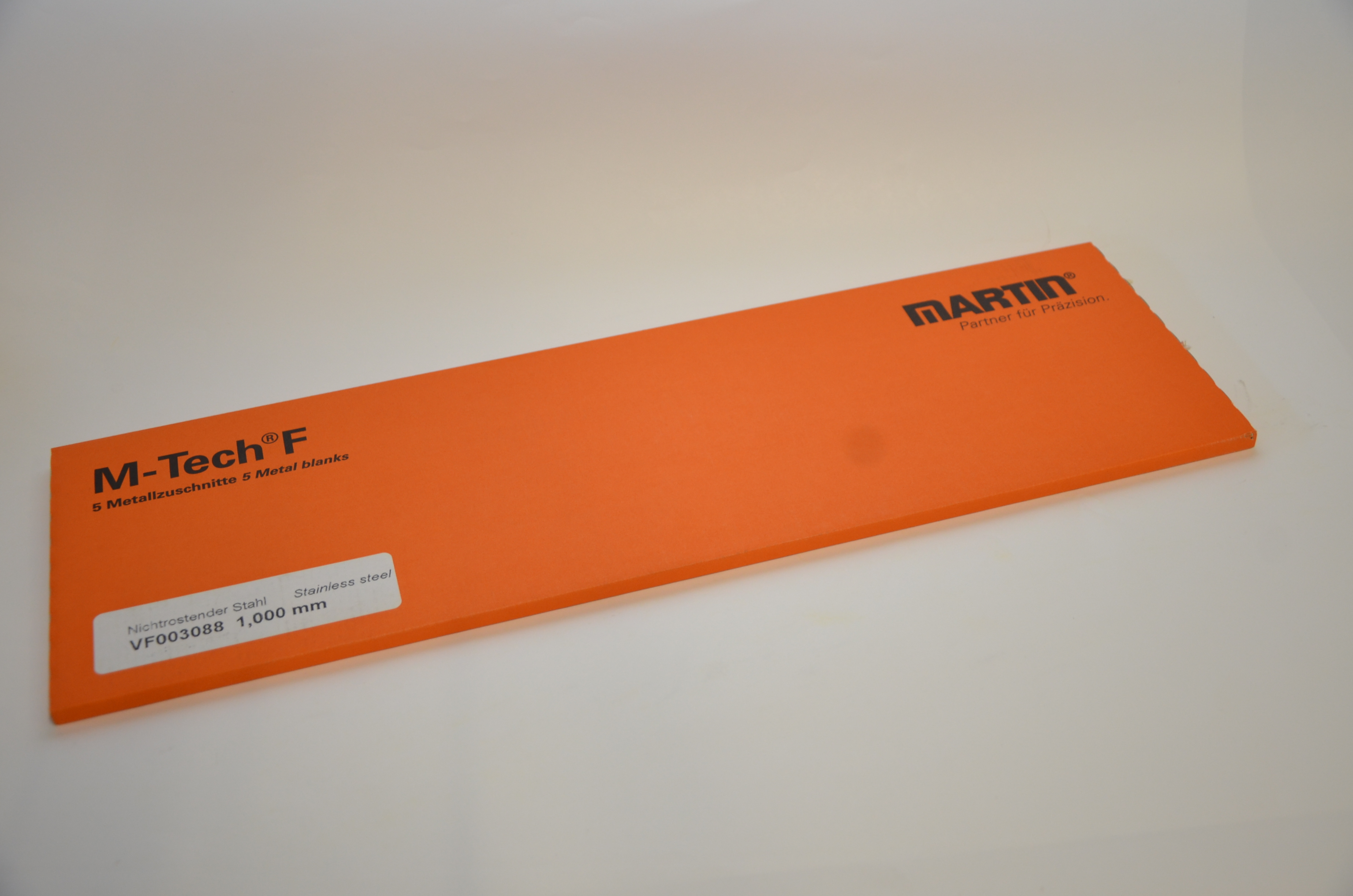Rostfri folie 1,000 mm 5 ark à 150 x 500 mm