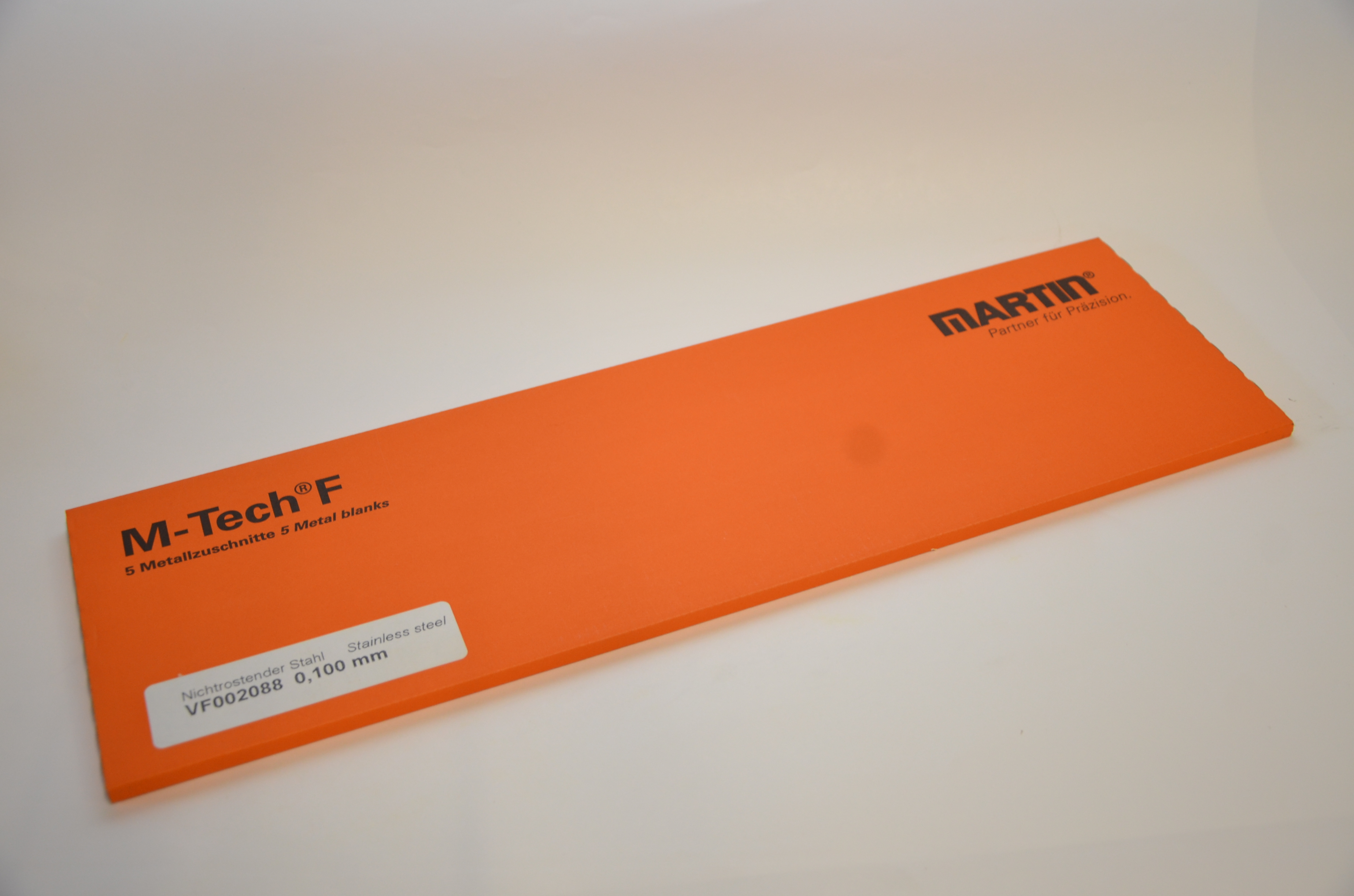 Rostfri folie 0,100 mm 5 ark á 150 x500 mm