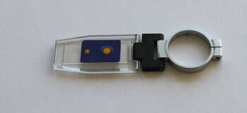 Glas till refraktometer, transp. LED, dubbelledat