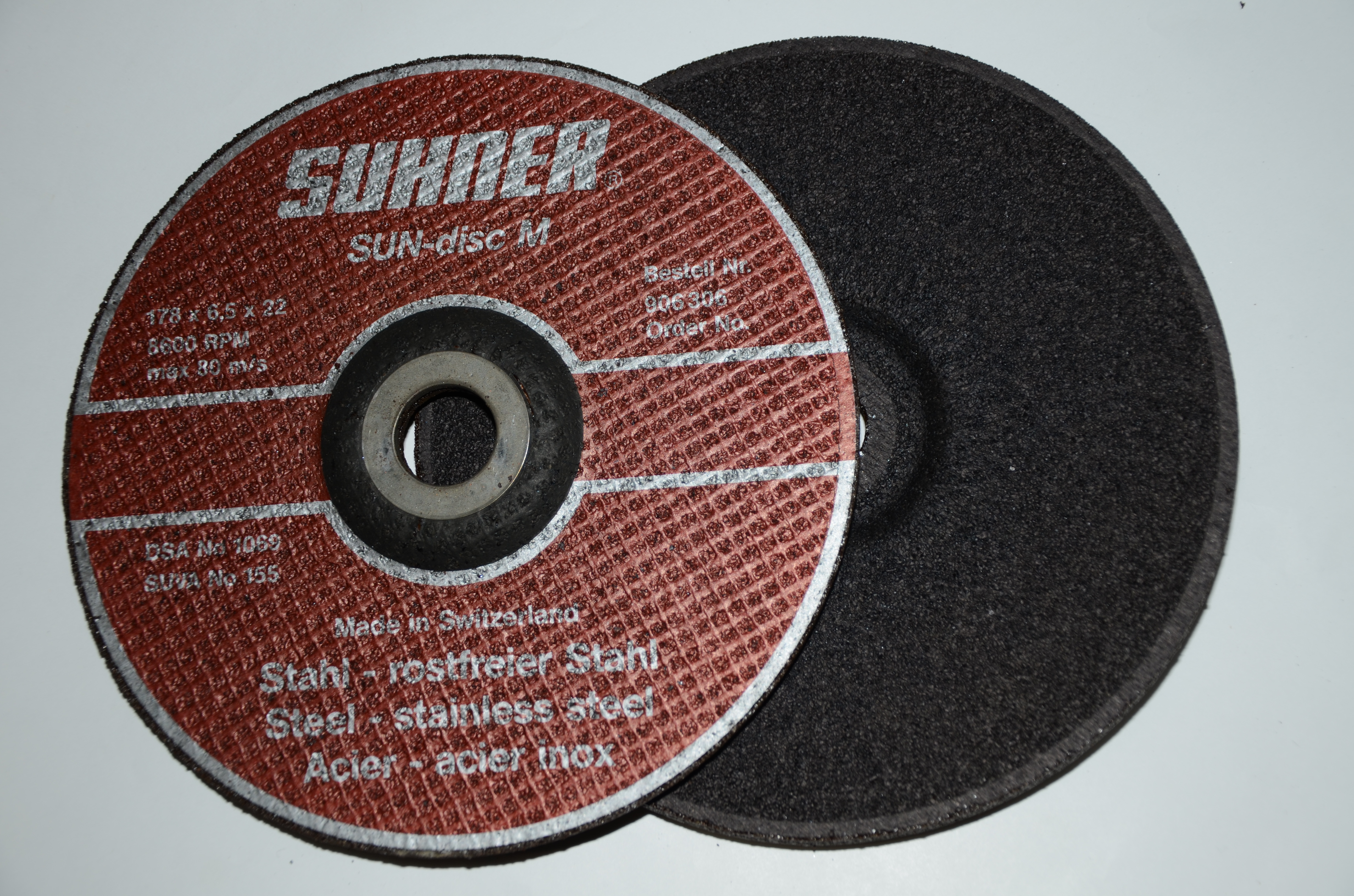 Slipskiva SUN-Disc M 178x6.0x22