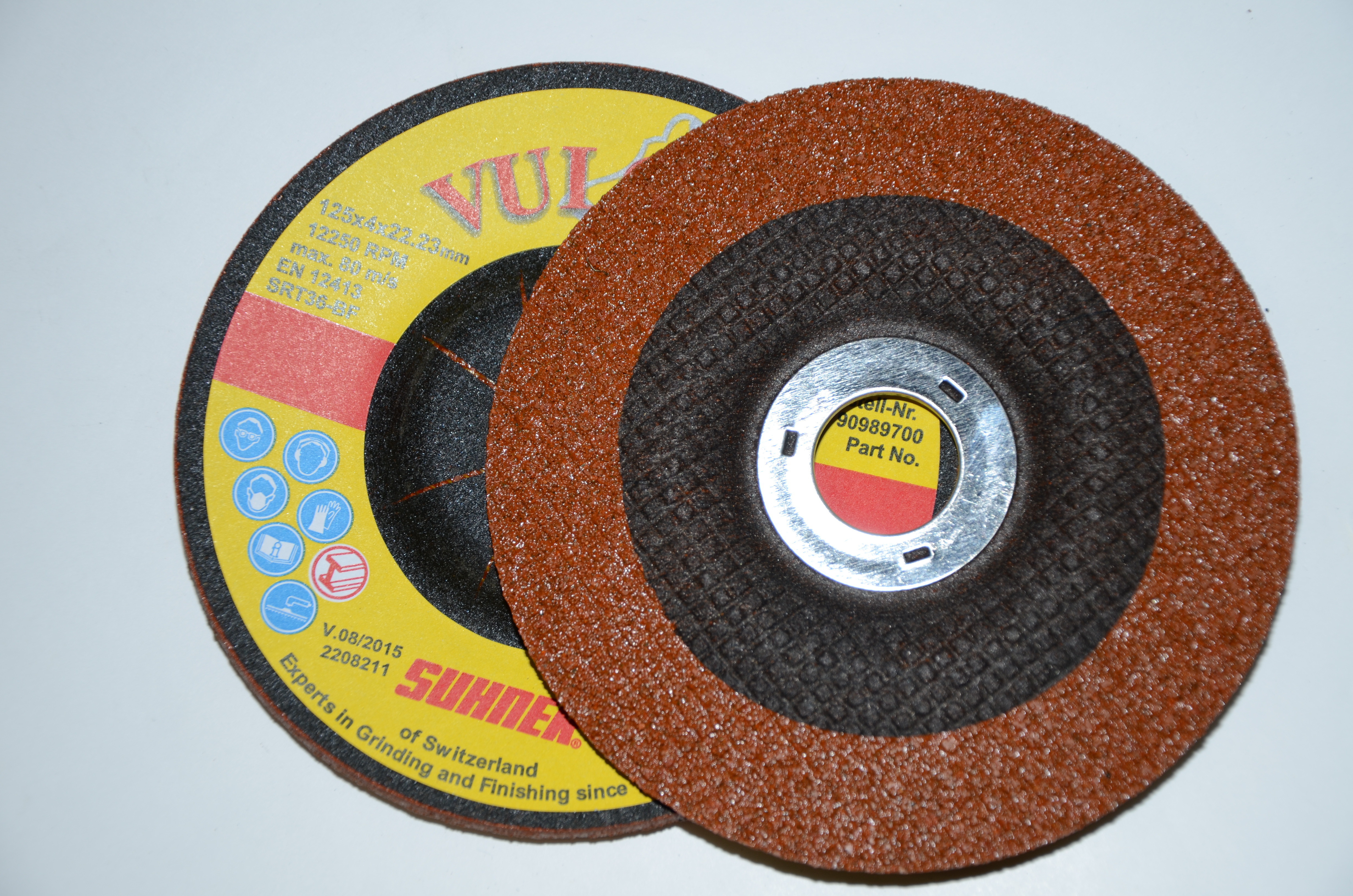 Slipskiva VULCANO 125x4.0 K36