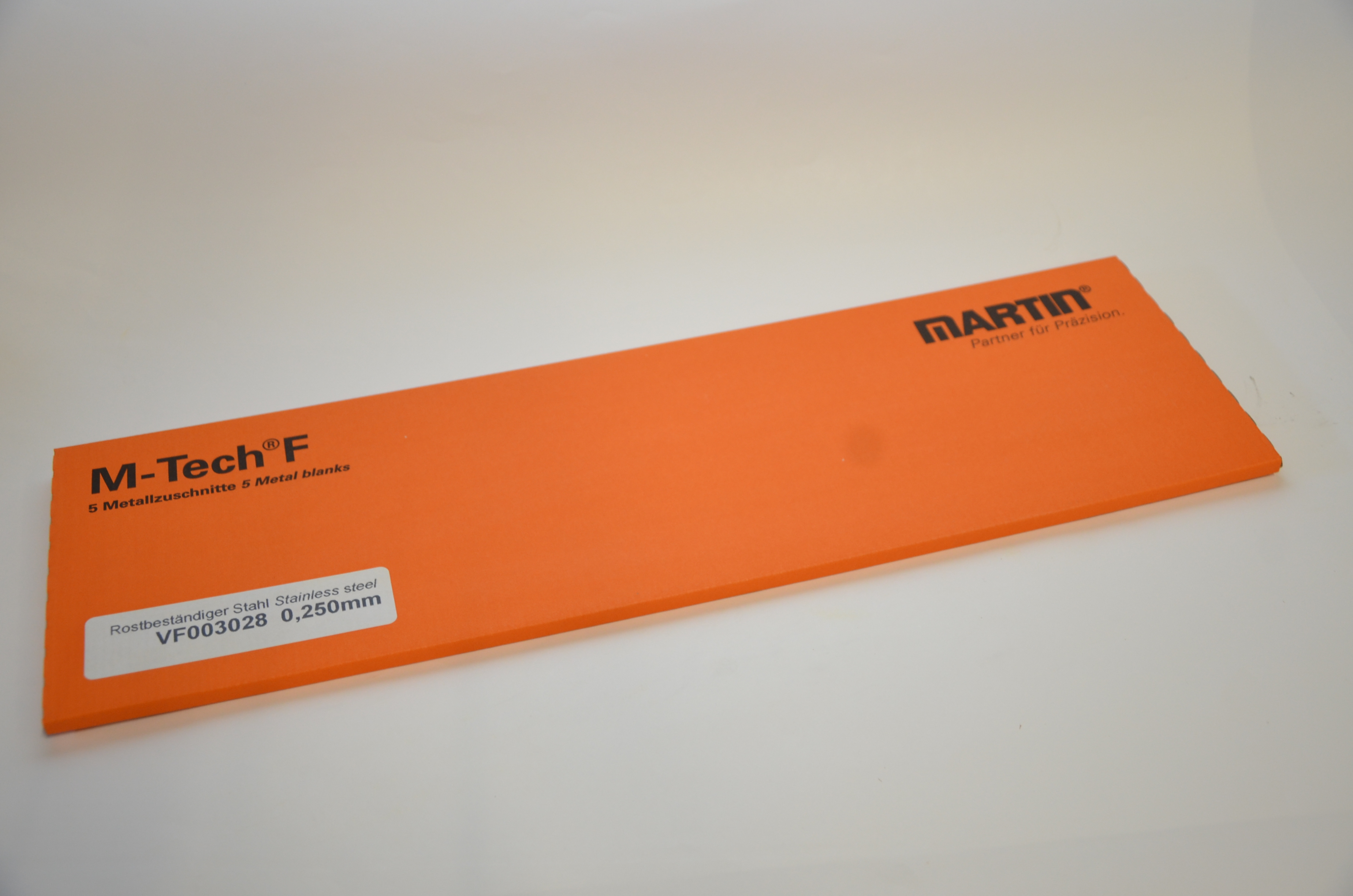 Rostfri folie 0,250 mm 5 ark á 150 x 500 mm