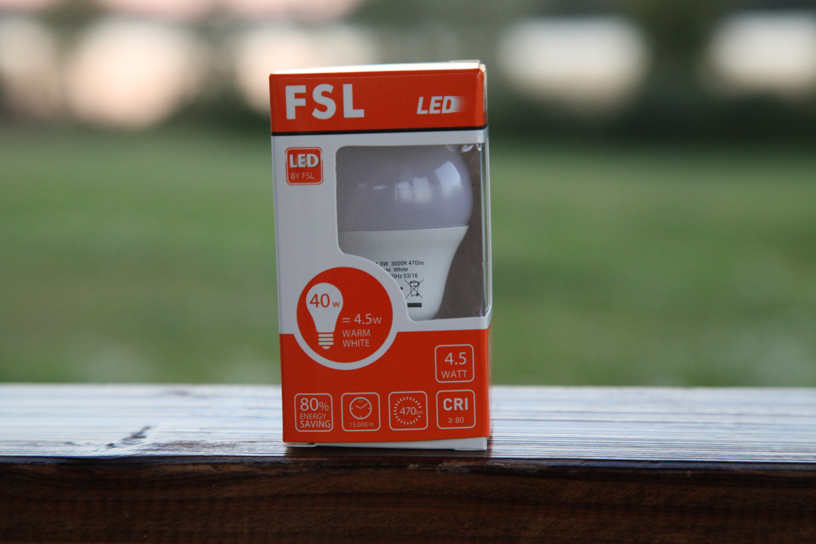 FSL LED Klotlampa 4.5W (40W) E14 3000K  470 Lumen 15000Hrs Lampor Glob - 2