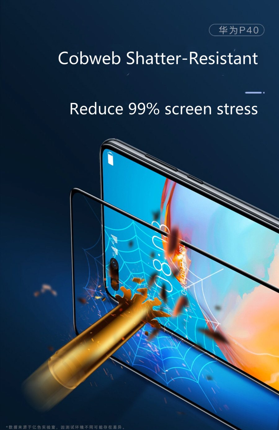  Huawei P40 Skärmskydd Ultraklart Härdat glas  - 4