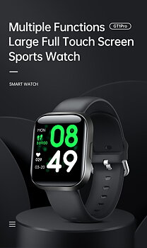 Multiple functions Large Full Touch Screen Sport Smart Watch GT1Pro