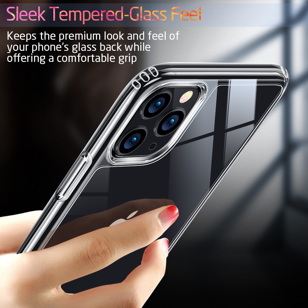 iPhone 11 Pro Tempered-Glass Case Skyddsskal Color: Clear - 4
