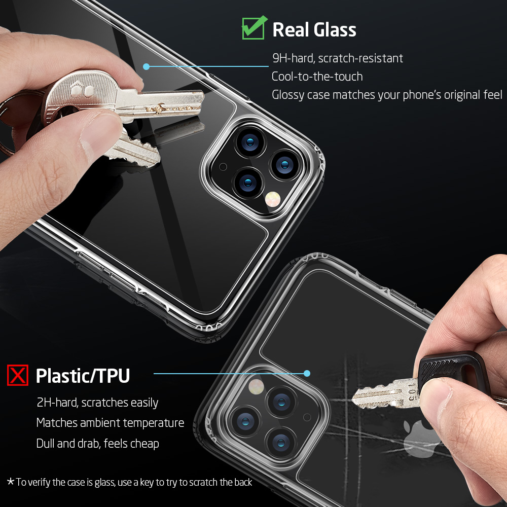 iPhone 11 Tempered-Glass Case Skyddsskal Color: Clear - 2