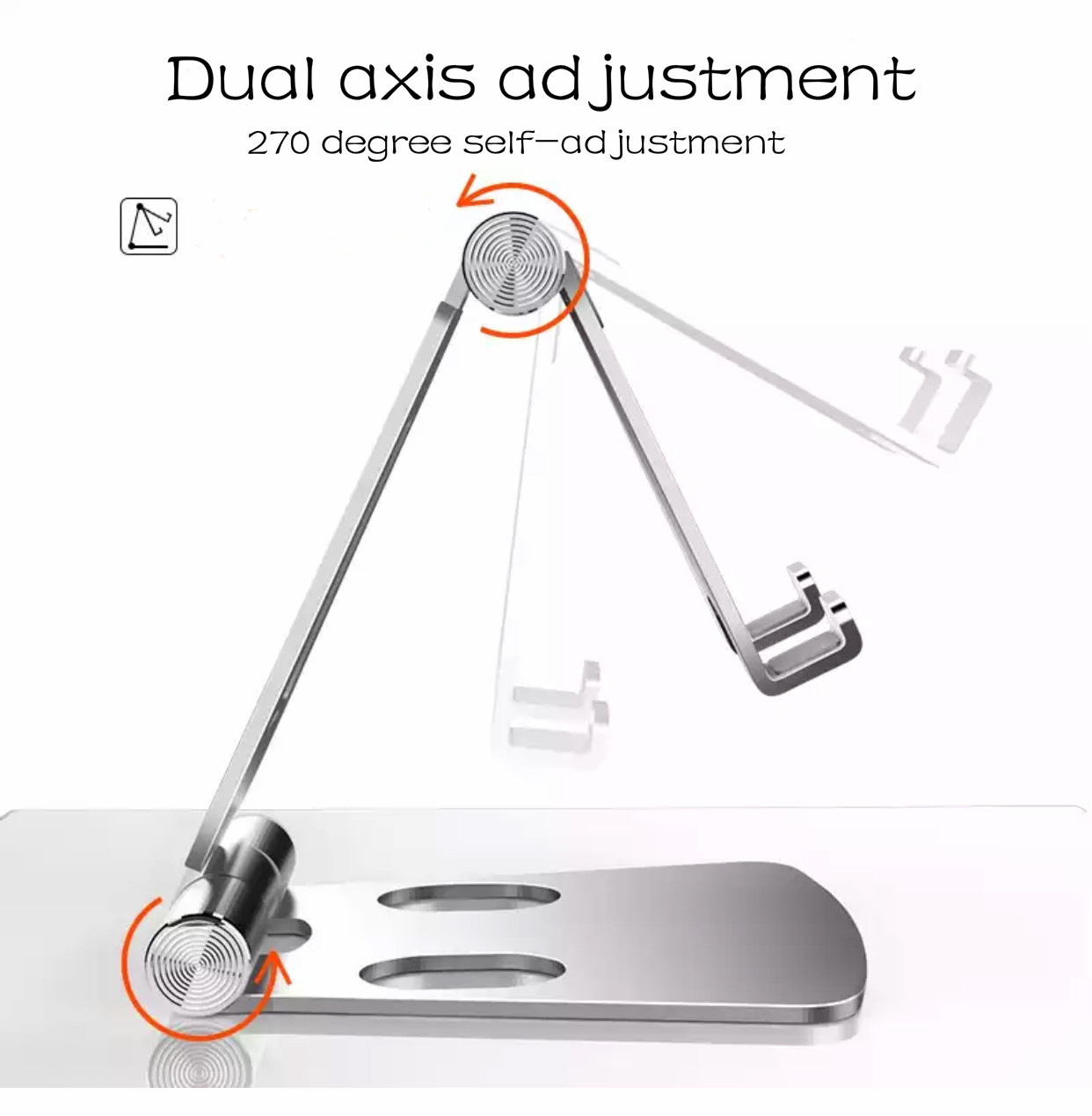 Foldable Aluminum stand for smart phone - 4