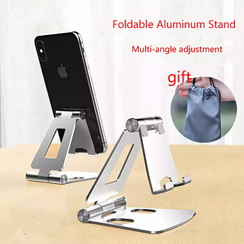 Foldable Aluminum stand for smart phone