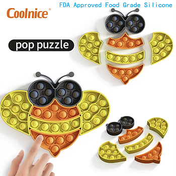 Fidget Pop it pop puzzle Bi  Leksak/Sensory 