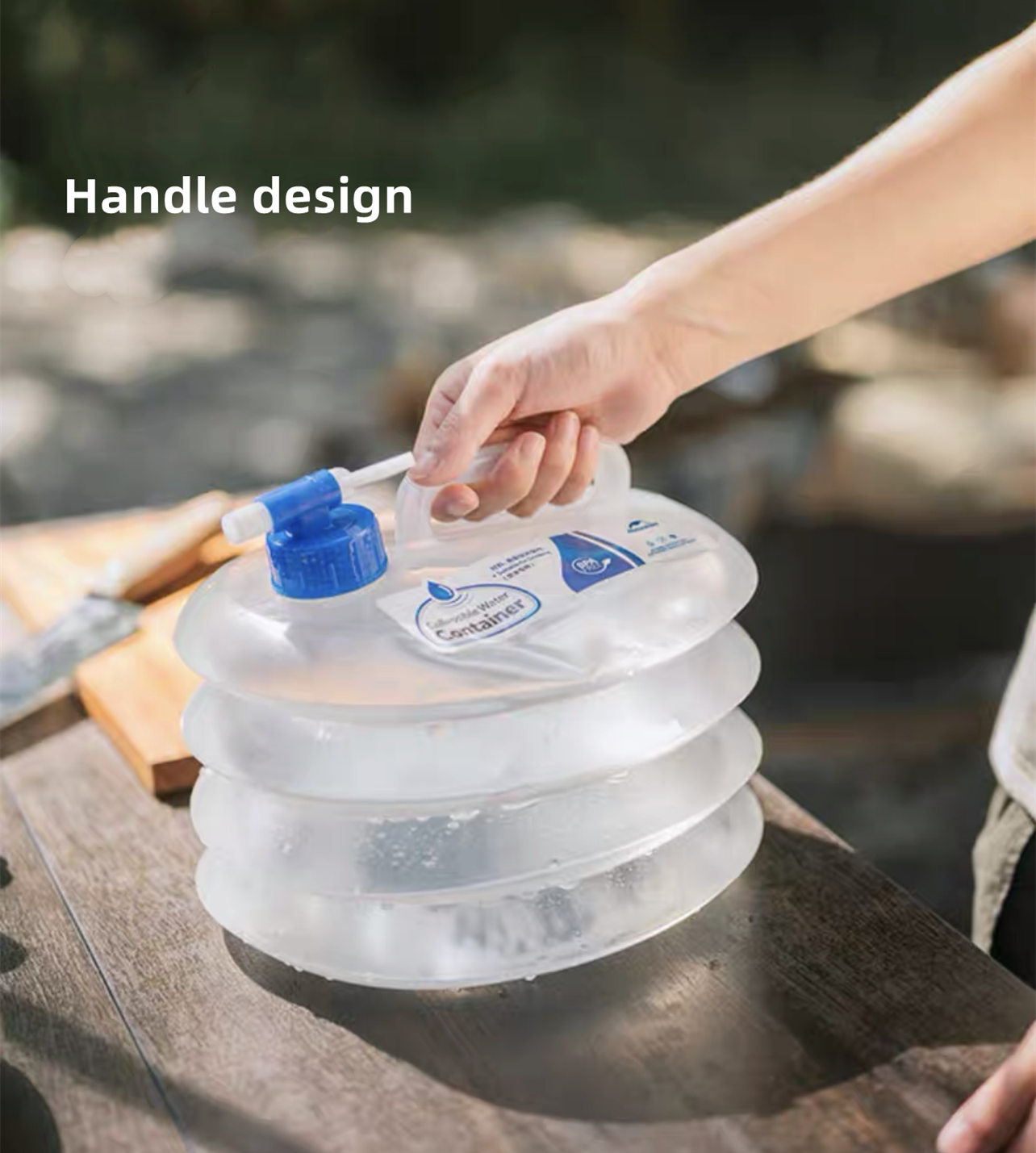 Naturehike Food grade PE Folding Bucket hopfällbar hink 15L - 3