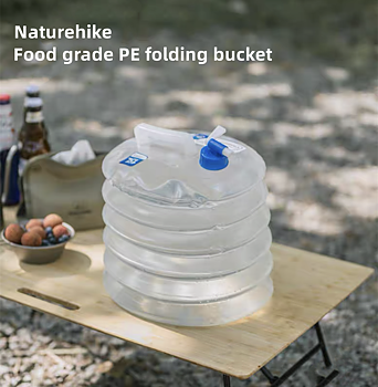 Naturehike Food grade PE Folding Bucket hopfällbar hink 15L