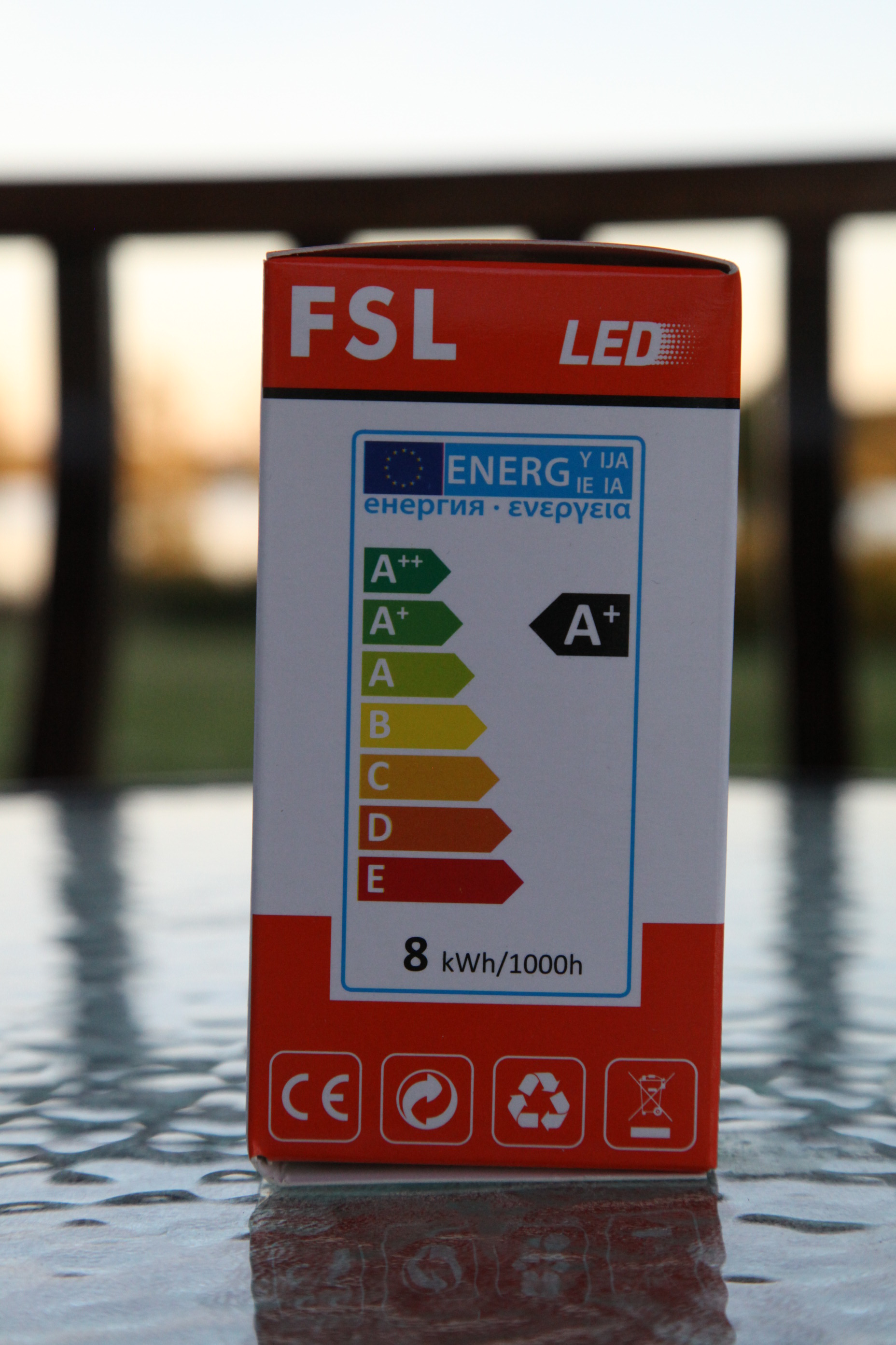 8W (50W) E27 6500K  FSL LED  Normallampa 630Lumen  25000Hrs Lampor Glob  - 4