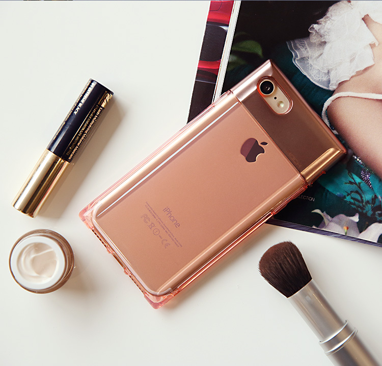 iPhone 7 Skyddsskal Crystal serie färg Rose Guld - 4
