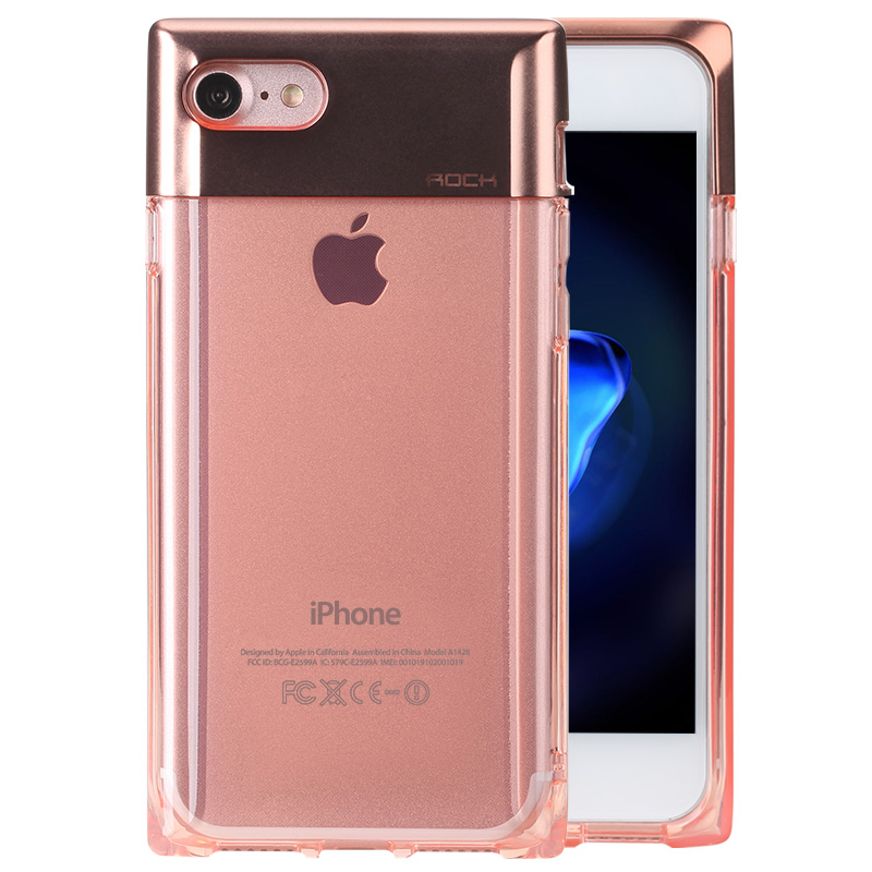 iPhone 7 Skyddsskal Crystal serie färg Rose Guld