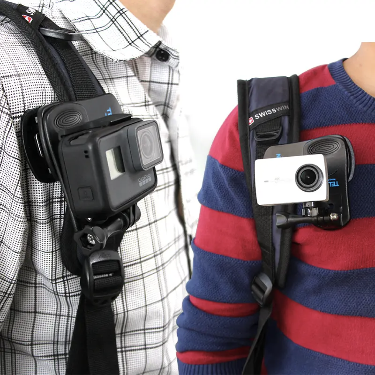 TELESIN Action Camera 360 degree Backpack clip  monteringsfäste för ryggsäck - 5