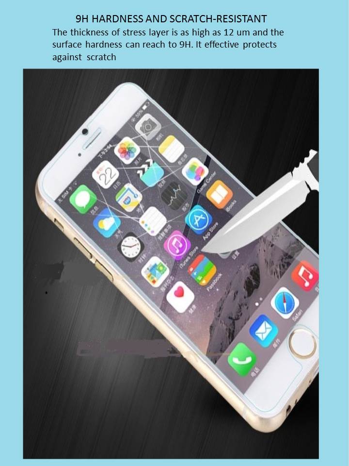 Iphone 6 / 6S mobilskydd Härdat glas Skärmskydd  - 3