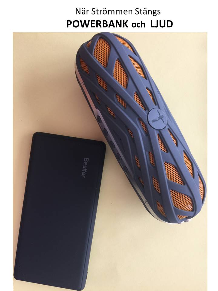 Power bank + Bluetooth Högtalare  M16  Paket