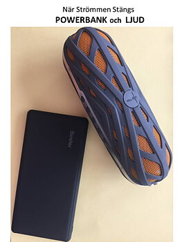 Power bank + Bluetooth Högtalare  M16  Paket