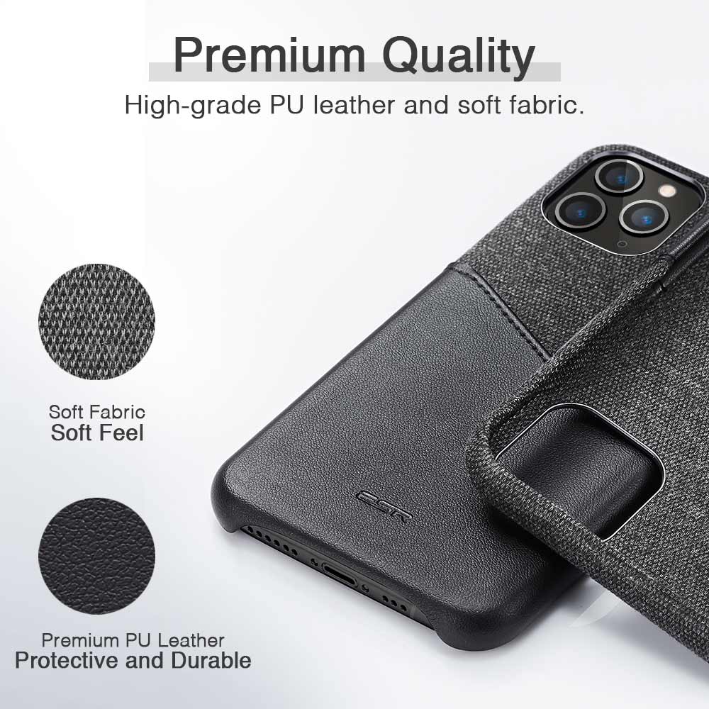 iPhone 11 Pro ESR Premium Skal with Card Slot  Black - 3
