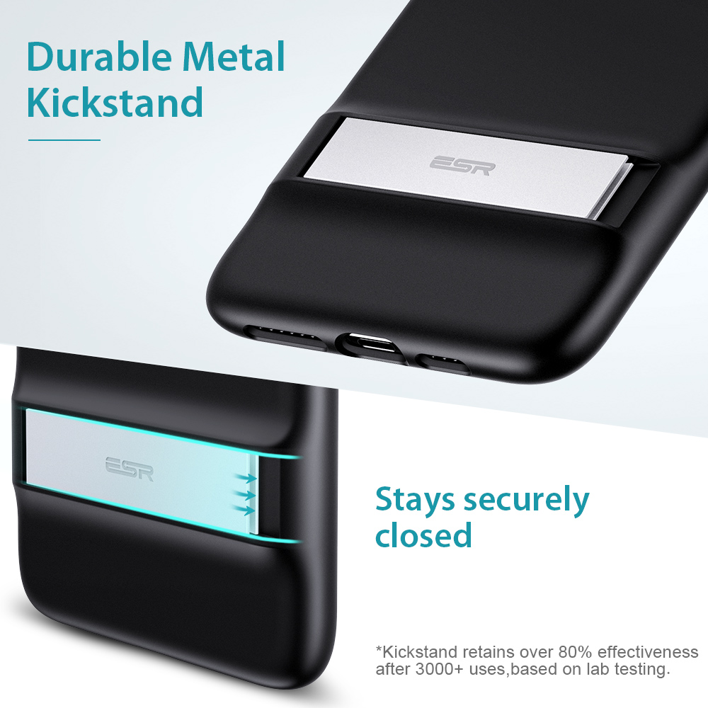iPhone 11 Pro Max Innovative Metal Kickstand Protective  case Skal - 5