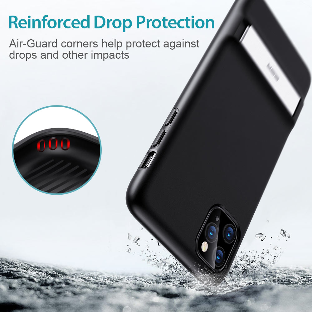 iPhone 11 Pro Max Innovative Metal Kickstand Protective  case Skal - 3