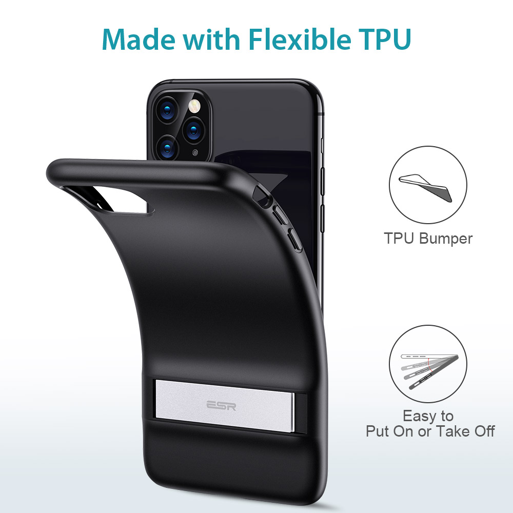 iPhone 11 Pro Max Innovative Metal Kickstand Protective  case Skal - 6
