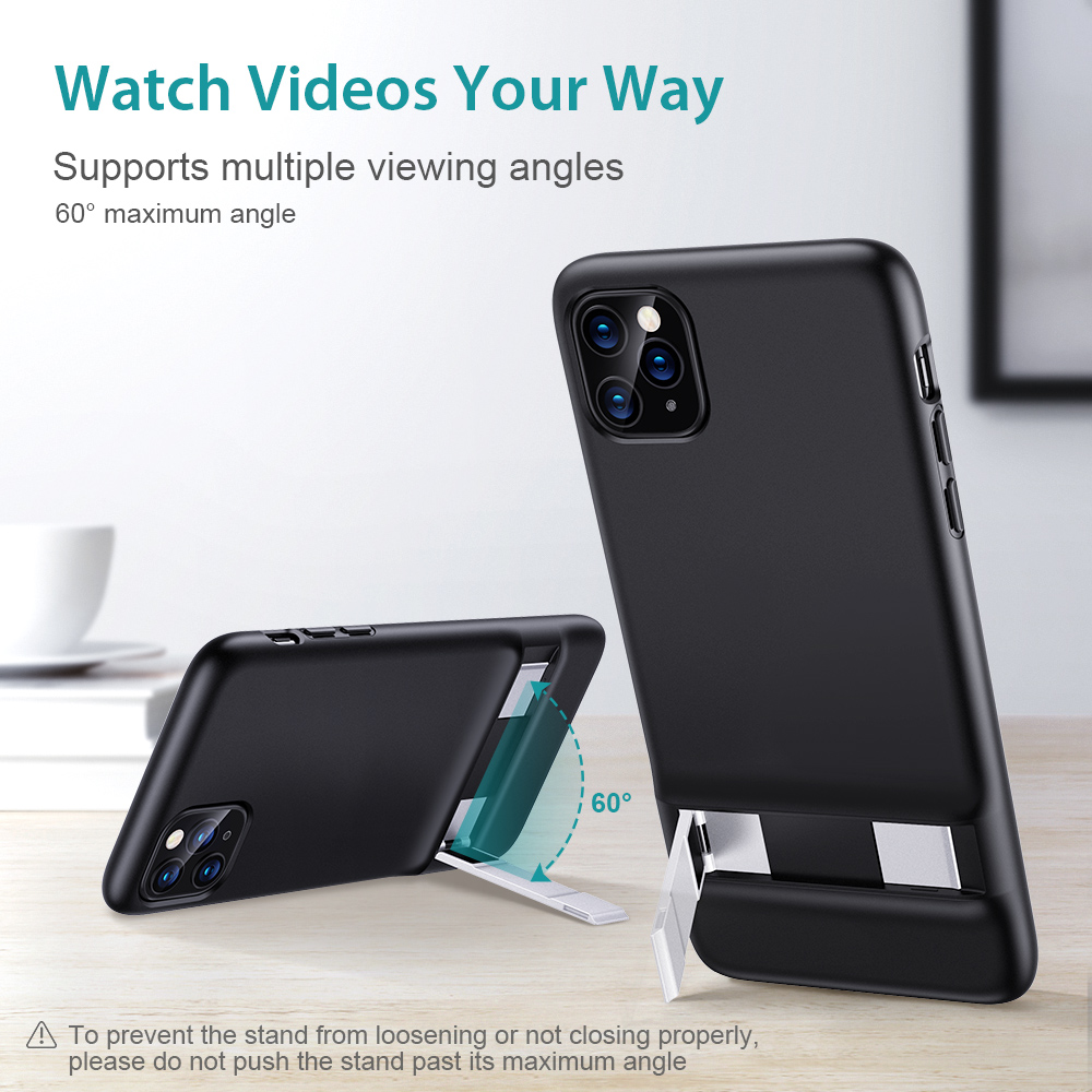 iPhone 11 Pro Max Innovative Metal Kickstand Protective  case Skal - 2